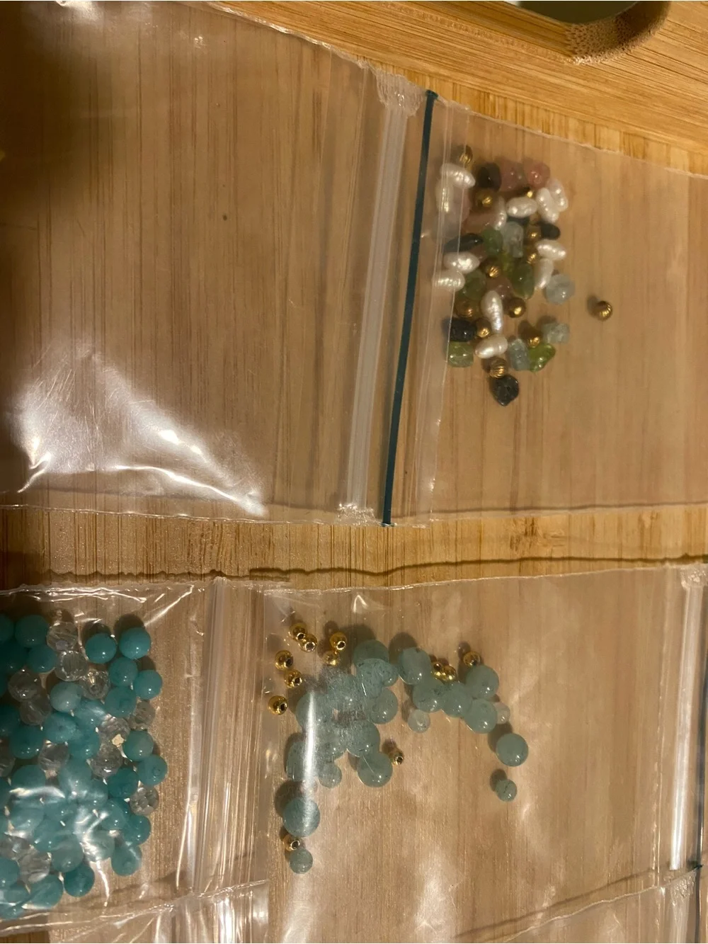 BEAD BUNDLE - and assortment of different beads and stones